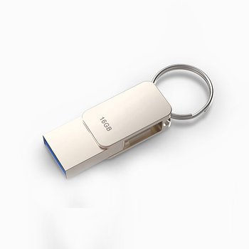鑰匙圈金屬隨身碟-OTG USB+Type C_0